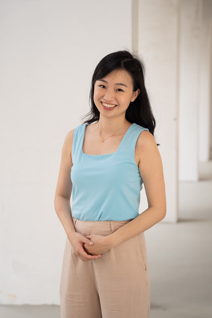 Ladies Jersey Top - Blue | The Elly Store Singapore The Elly Store