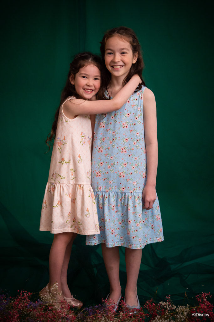 Sleeveless Dress - Blue Princess Rose | Disney x elly CNY2023 | The Elly Store Singapor