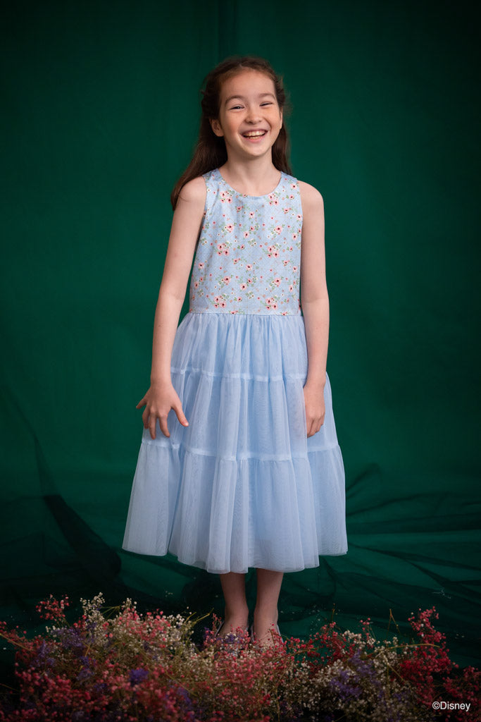 Wren Dress - Blue Princess Rose | Disney x elly CNY2023 | The Elly Store Singapore