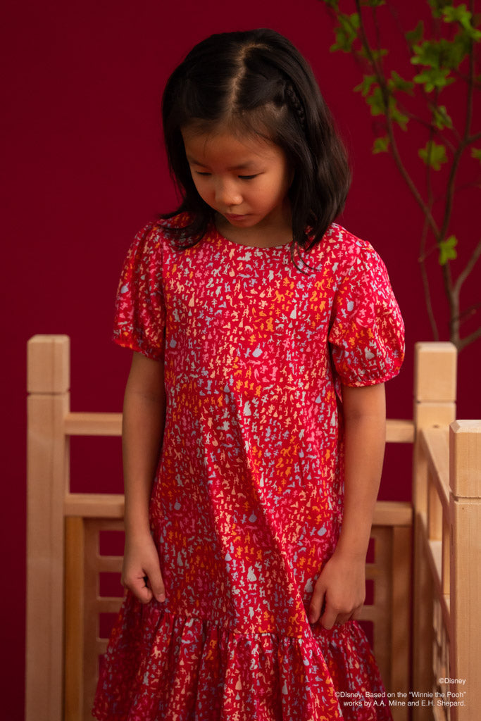 Disney100 Trina Dress - Red Confetti | Disney x elly Chinese New Year 2023 | The Elly Store Singapore
