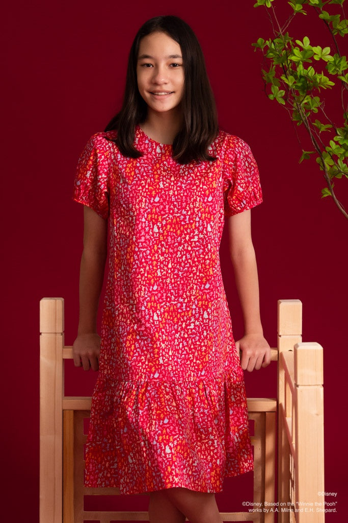 Disney100 Trina Dress - Red Confetti | Disney x elly Chinese New Year 2023 | The Elly Store Singapore