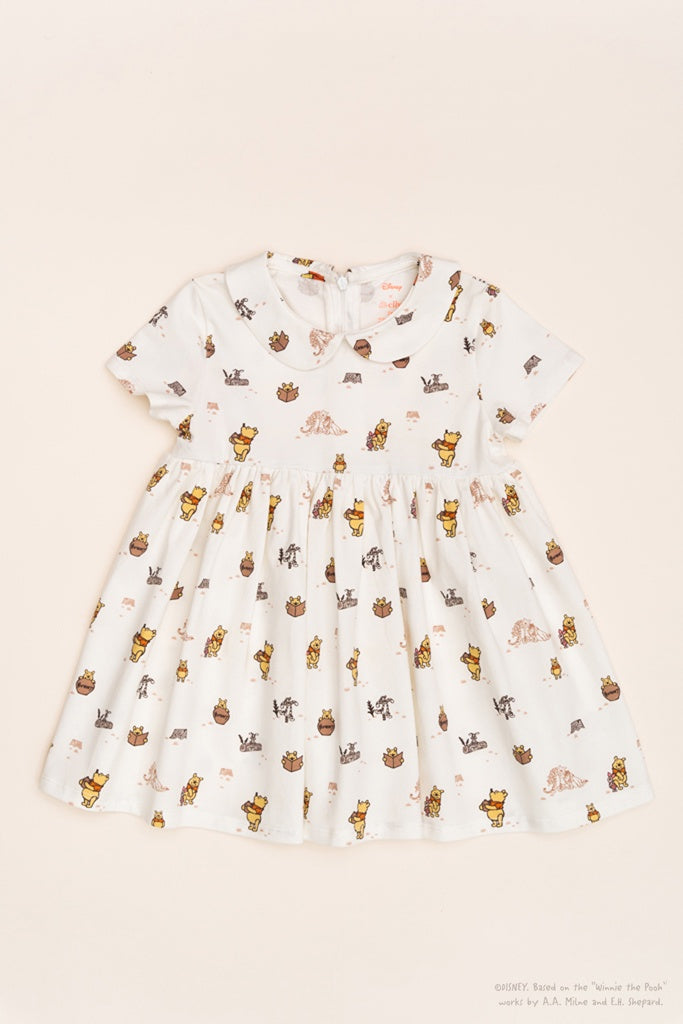 Clara Dress - Forest Pooh | Disney x elly Baby Clothing | The Elly Store Singapore