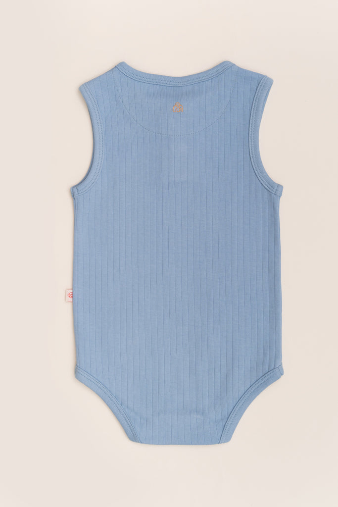 Sleeveless Onesie - Pastel Blue | Baby Clothing Essentials at The Elly Store Singapore