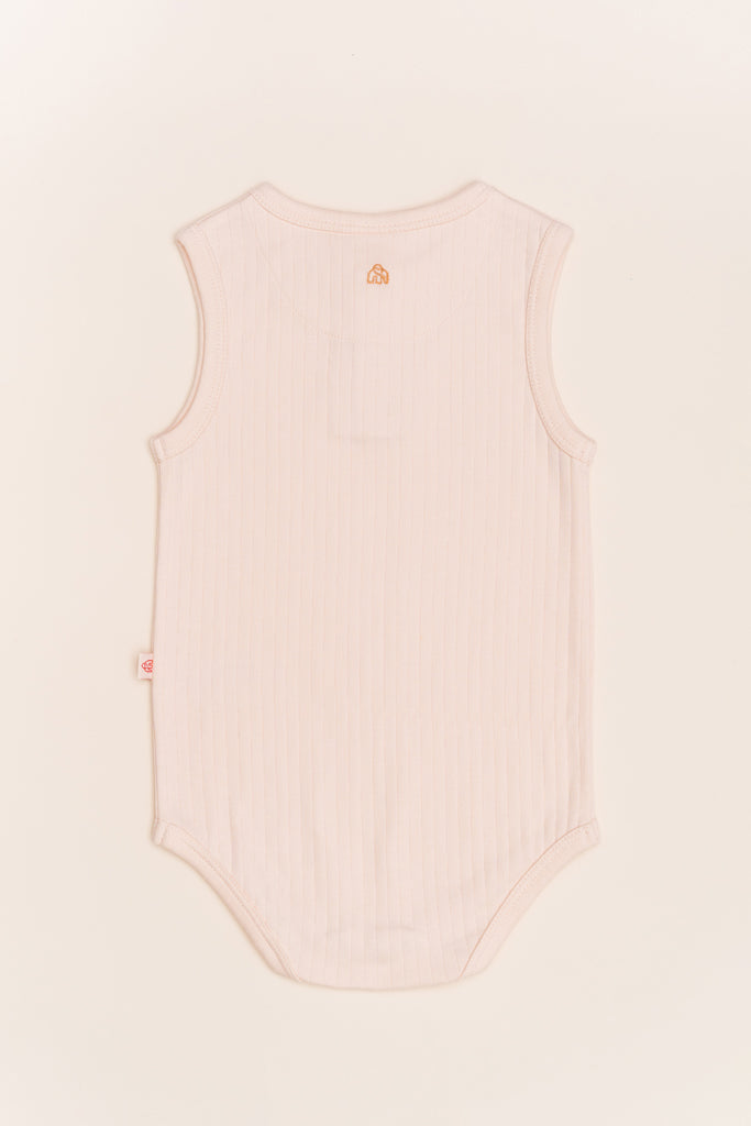 Sleeveless Onesie - Pastel Pink | Baby Clothing Essentials at The Elly Store Singapore