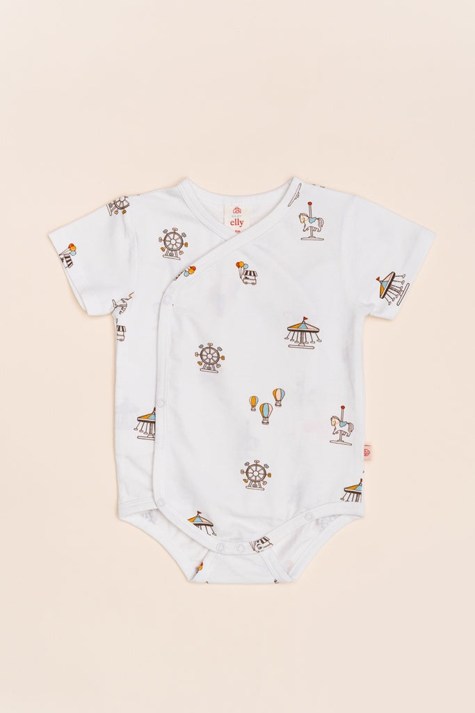 Wrap Onesie - Theme Park | GOTS-certified Organic Cotton | The Elly Store Singapore The Elly Store