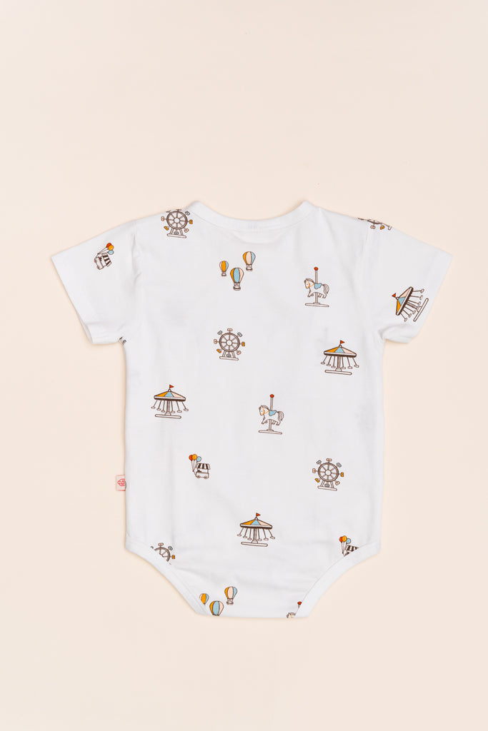 Wrap Onesie - Theme Park | GOTS-certified Organic Cotton | The Elly Store Singapore