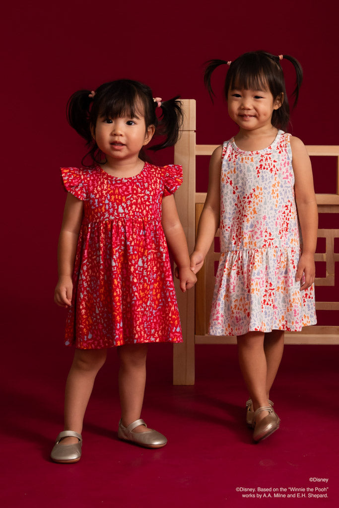 Disney100 Piper Dress - Red Confetti | Disney x elly Chinese New Year 2023 | The Elly Store Singapore