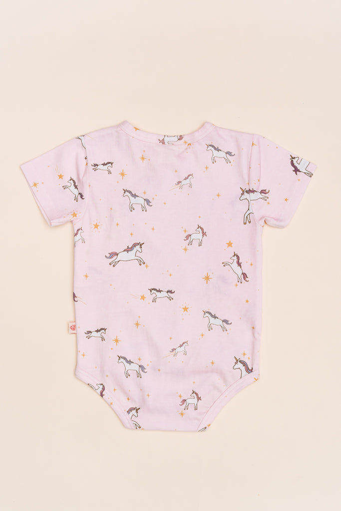 Wrap Onesie - Starry Unicorn | GOTS-certified Organic Cotton | The Elly Store Singapore