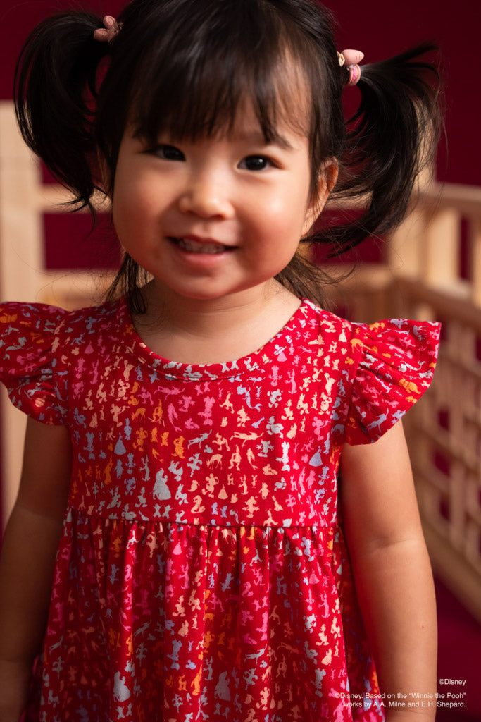 Disney100 Piper Dress - Red Confetti | Disney x elly Chinese New Year 2023 | The Elly Store Singapore