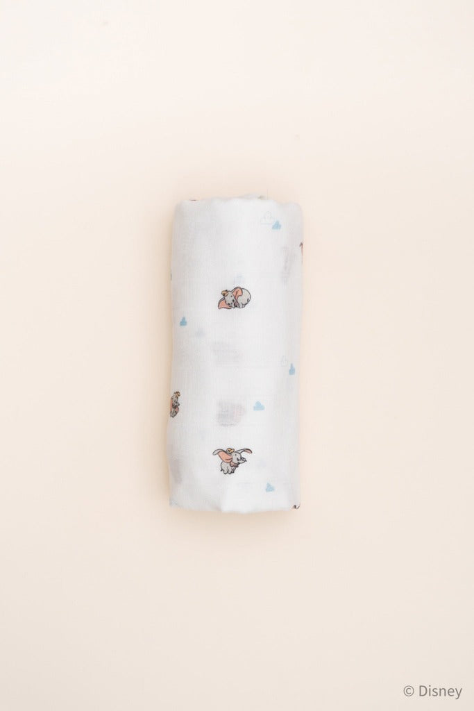 Disney x elly Organic Cotton Swaddle - Cloud Dumbo | Ideal for Newborn Baby Gifts | The Elly Store Singapore