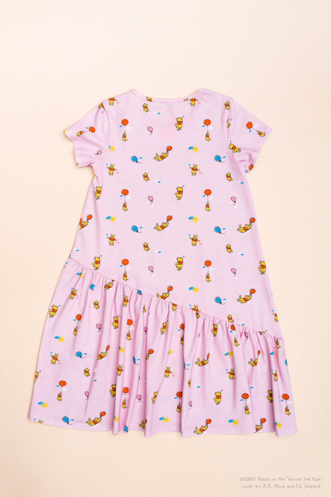 Mary Dress - Pink Balloon Pooh | Disney x elly | The Elly Store Singapore