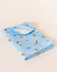 Jersey Blanket - Blue Balloon Pooh | Ideal for Newborn Baby Gifts | The Elly Store Singapore