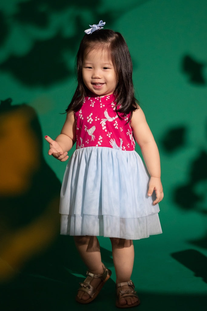 Kyra Dress - Birds | Baby Clothing | The Elly Store Singapore
