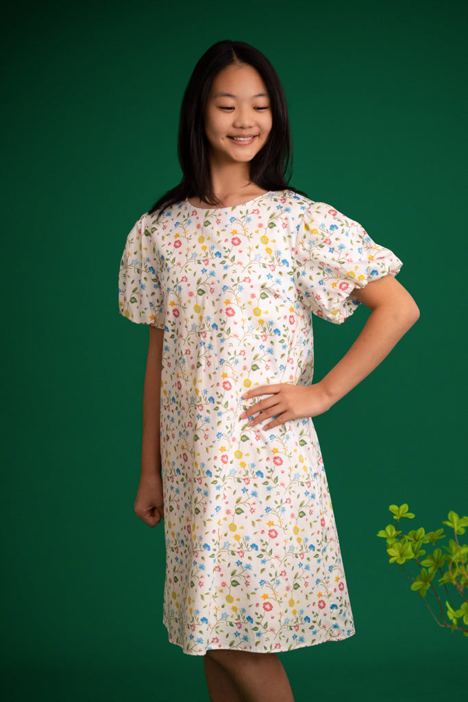 Trina Dress - Peranakan Flowers | CNY2023 Family Twinning Set | The Elly Store Singapore