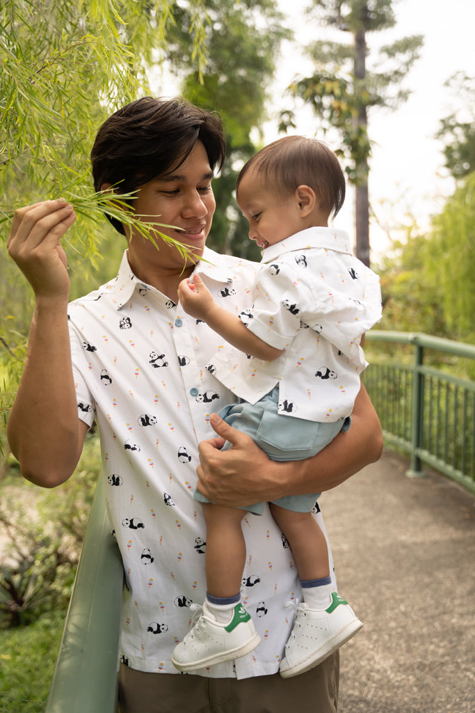 Men&#39;s Shirt - Popsicle Pandas | Family Twinning Set | The Elly Store Singapore