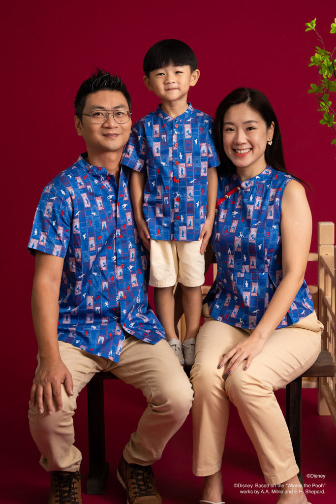 Disney100 Ladies Lily Top - Blue Doors | Disney x elly Chinese New Year 2023 | The Elly Store Singapore