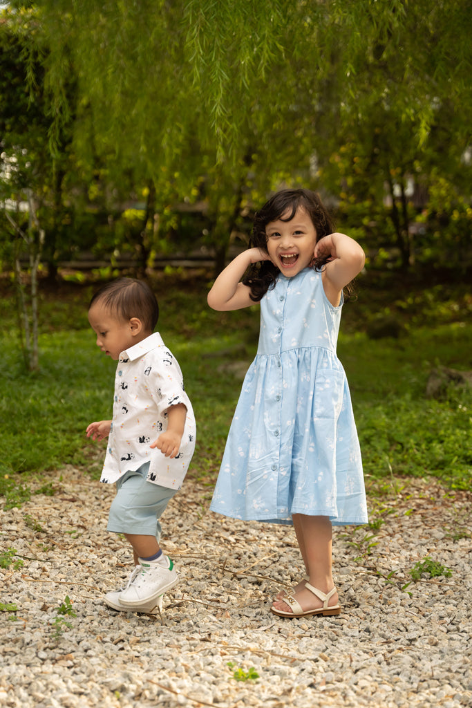 Little Man Shirt - Popsicle Pandas | Boys Shirts | The Elly Store Singapore