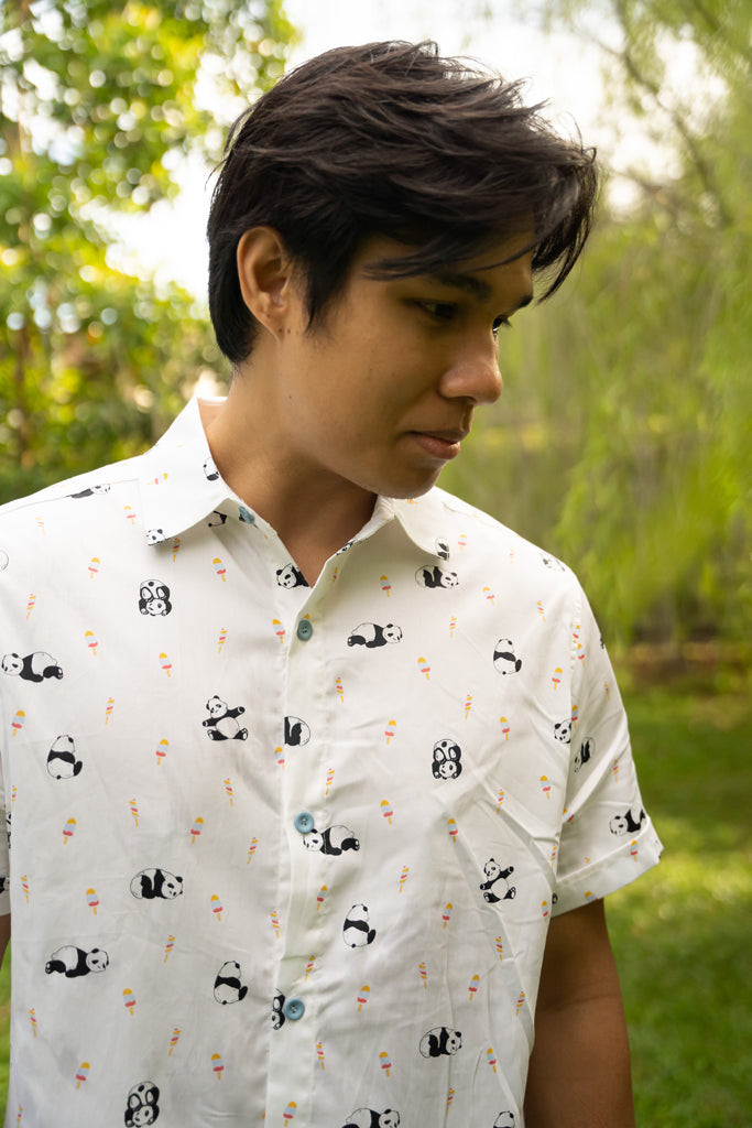 Men&#39;s Shirt - Popsicle Pandas | Family Twinning Set | The Elly Store Singapore