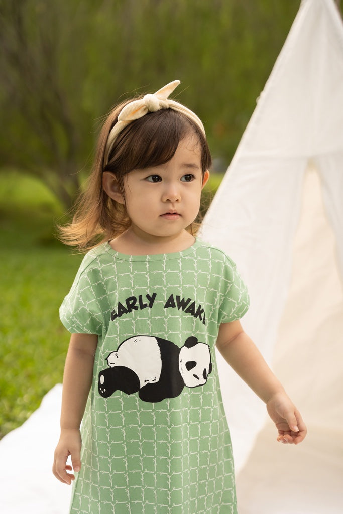 Girls&#39; Nightgown - Bearly Awake | Family Pyjamas | The Elly Store Singapore