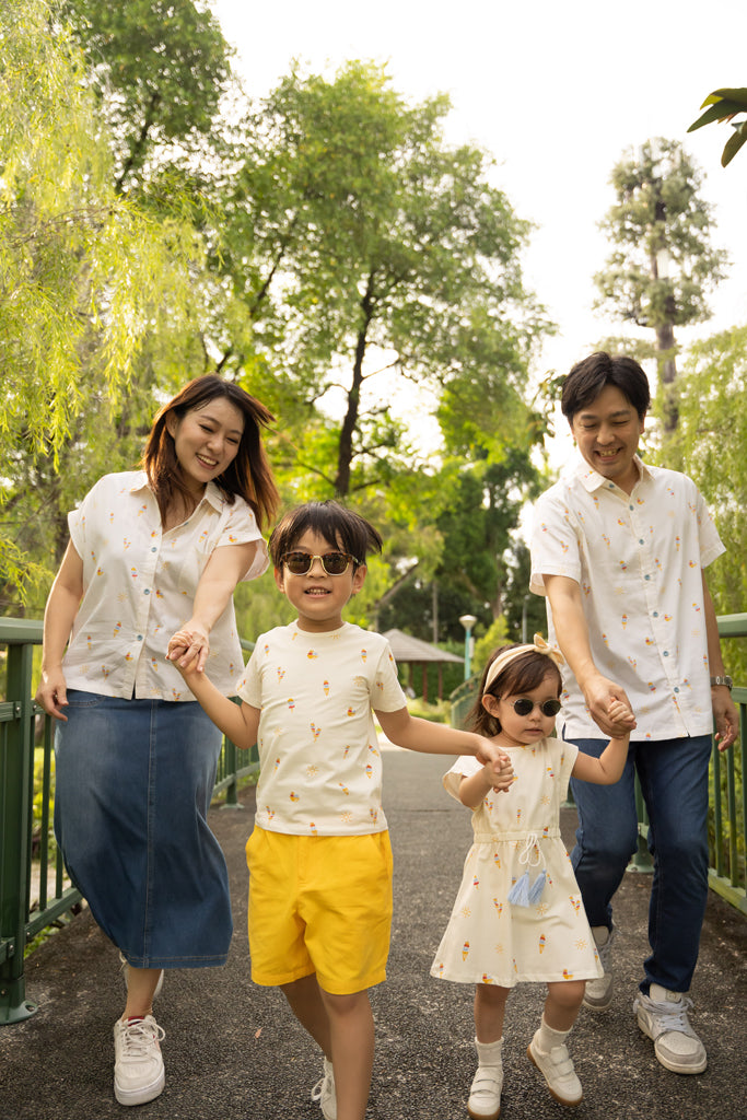 Men&#39;s Shirt - Ice Cream | Family Twinning Set | The Elly Store Singapore