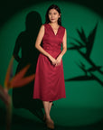 Ladies Daphne Dress - Red | CNY2023 | The Elly Store Singapore