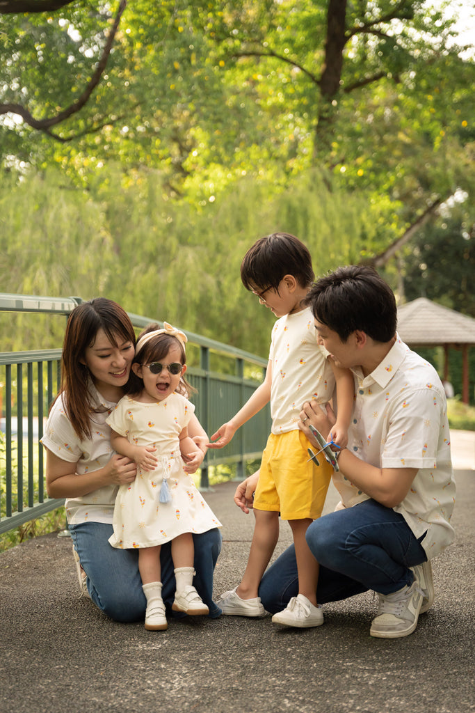 Charlie Shorts - Light Yellow | Boys&#39; Bottoms | The Elly Store Singapore