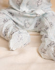 Disney x elly Sleepsuit - Blue Hunny Pooh | Premium Bamboo Cotton | The Elly Store Singapore