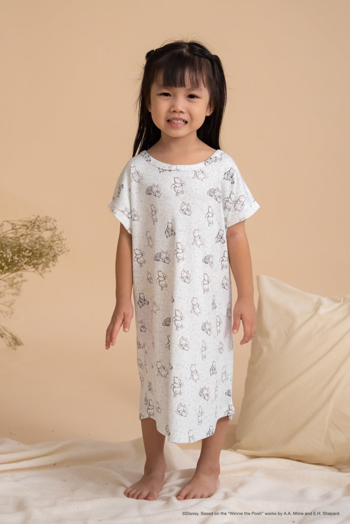Girl's Nightgown Blue Hunny Pooh