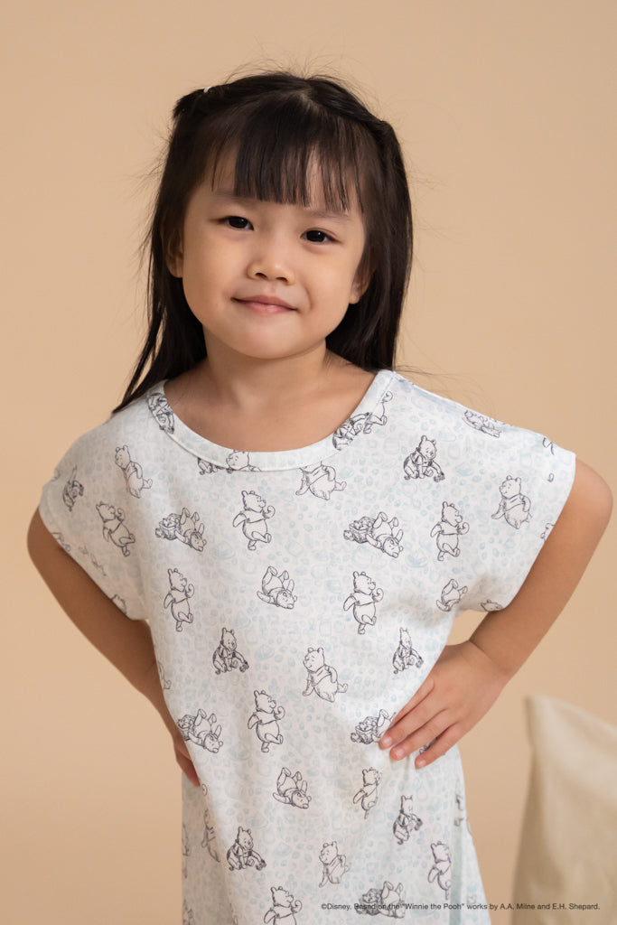 Girl's Nightgown Blue Hunny Pooh