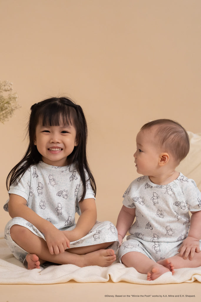 Girl's Nightgown Blue Hunny Pooh The Elly Store