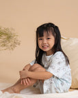 Short-Sleeve Pyjamas Set - Blue Hunny Pooh | Disney x elly Family Pyjamas | The Elly Store Singapore