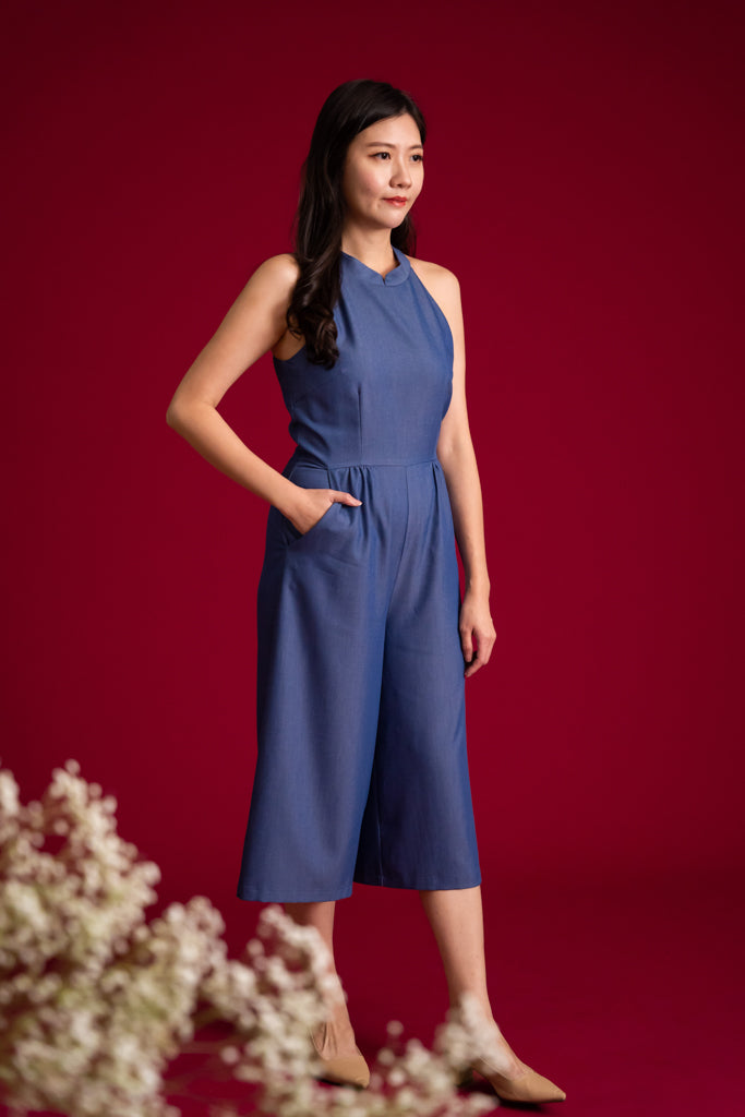 Ladies Kodi Jumpsuit - Blue | CNY2023 | The Elly Store Singapore