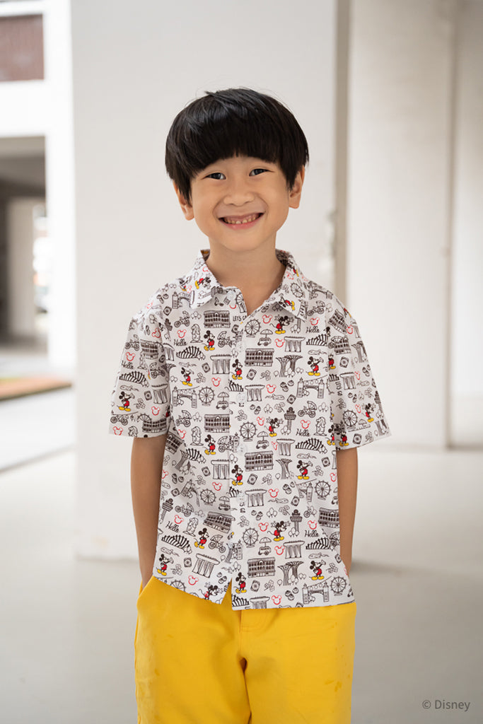 Little Man Shirt - Hello from Singapore! | Go Local Boys Shirts | The Elly Store Singapore