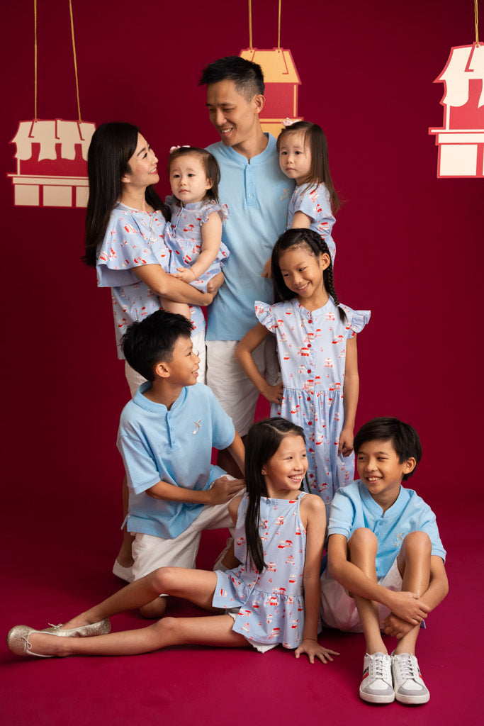 Ella Cheongsam - Periwinkle Night Market | Chinese New Year 2023 | The Elly Store Singapore