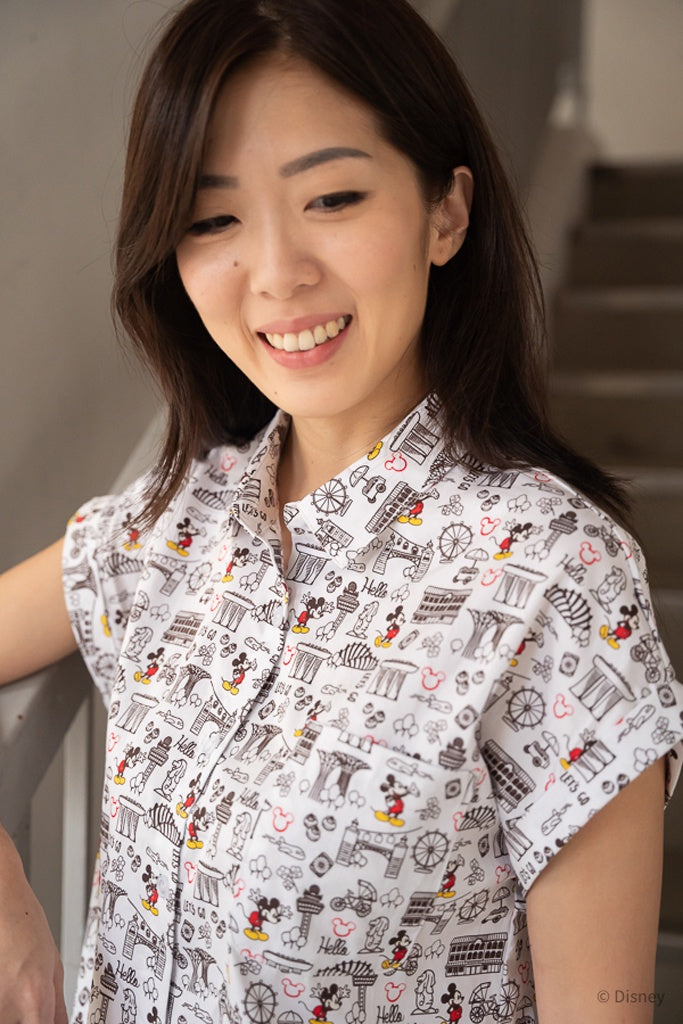 Ladies Sadie Blouse - Hello from Singapore! | Twinning Family Sets | The Elly Store Singapore