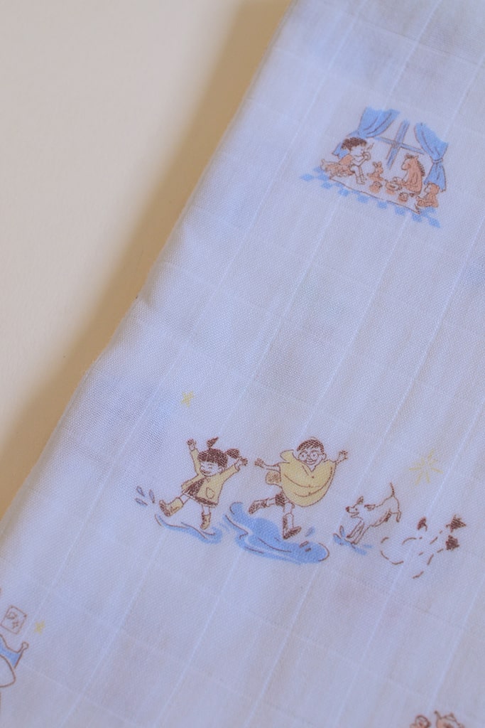 Premium Bamboo Swaddle - Rainy Day | Ideal for Newborn Baby Gifts | The Elly Store Singapore