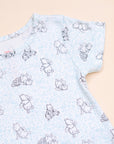 Short-Sleeve Pyjamas Set - Blue Hunny Pooh | Disney x elly Family Pyjamas | The Elly Store Singapore