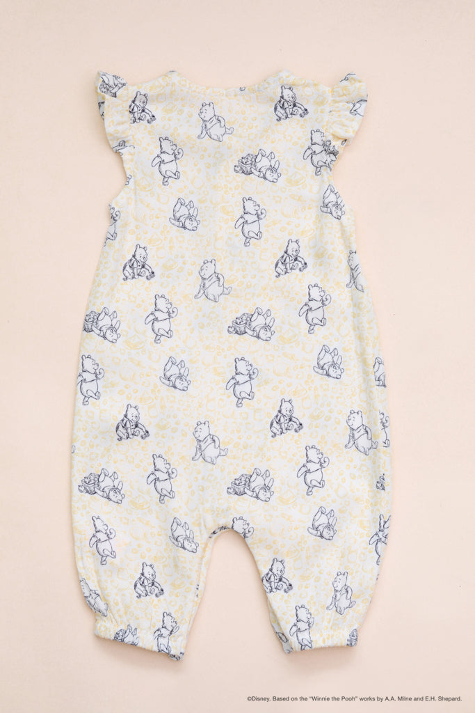 Caitlyn Romper Yellow Hunny Pooh back The Elly Store