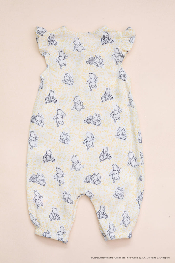 Caitlyn Romper Yellow Hunny Pooh back