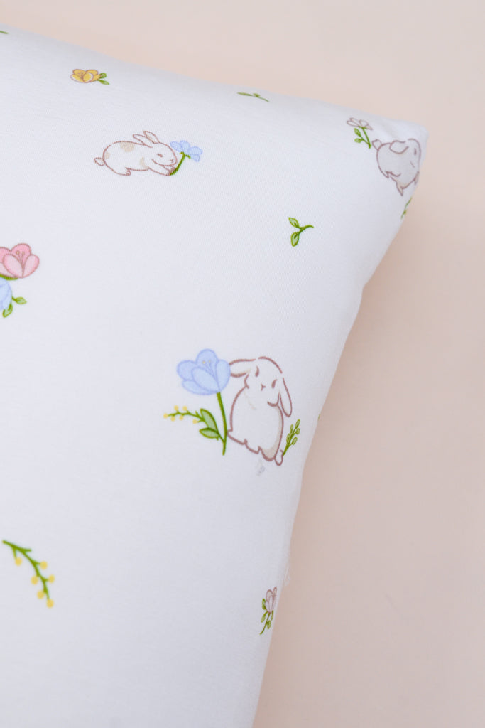 Bamboo Pillow Set - Floral Bunny