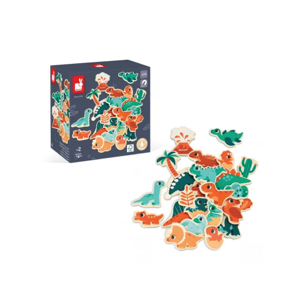 Janod Dino Magnets 24 pieces