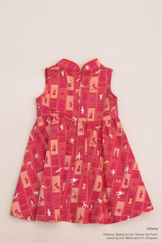 Disney100 Flare Cheongsam - Red Doors | Disney x elly Chinese New Year 2023 | The Elly Store Singapore