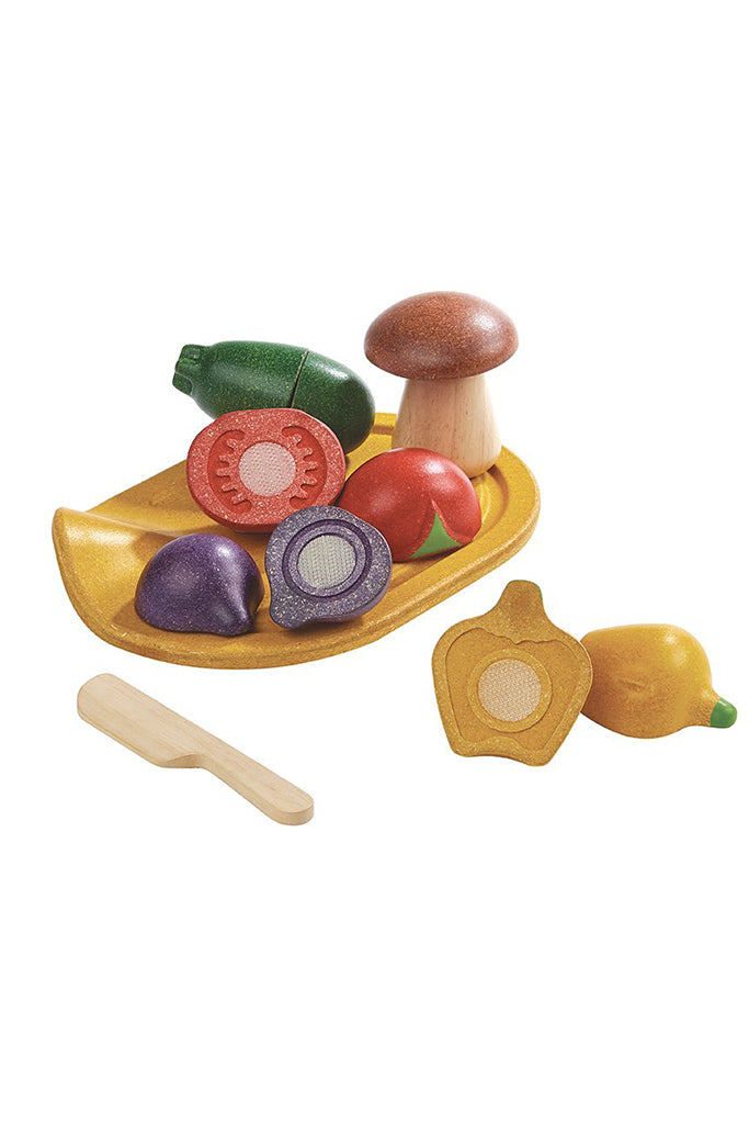 Plan Toys - Assorted Vegetable Set (Cut Open)