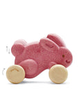 Plan Toys - Push Along Bunny Pink (Front)