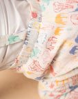 Emery jumpsuit with colorful elephants print