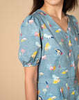 Ladies Evie Playsuit - Blue Wilderness