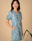 Ladies Evie Playsuit - Blue Wilderness
