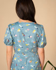 Ladies Evie Playsuit - Blue Wilderness