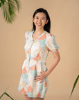 Ladies Evie Playsuit Green Landscape