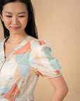 Ladies Evie Playsuit Green Landscape